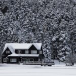 House surrounded by winter weather - we offer winterizing services in southwest Michigan